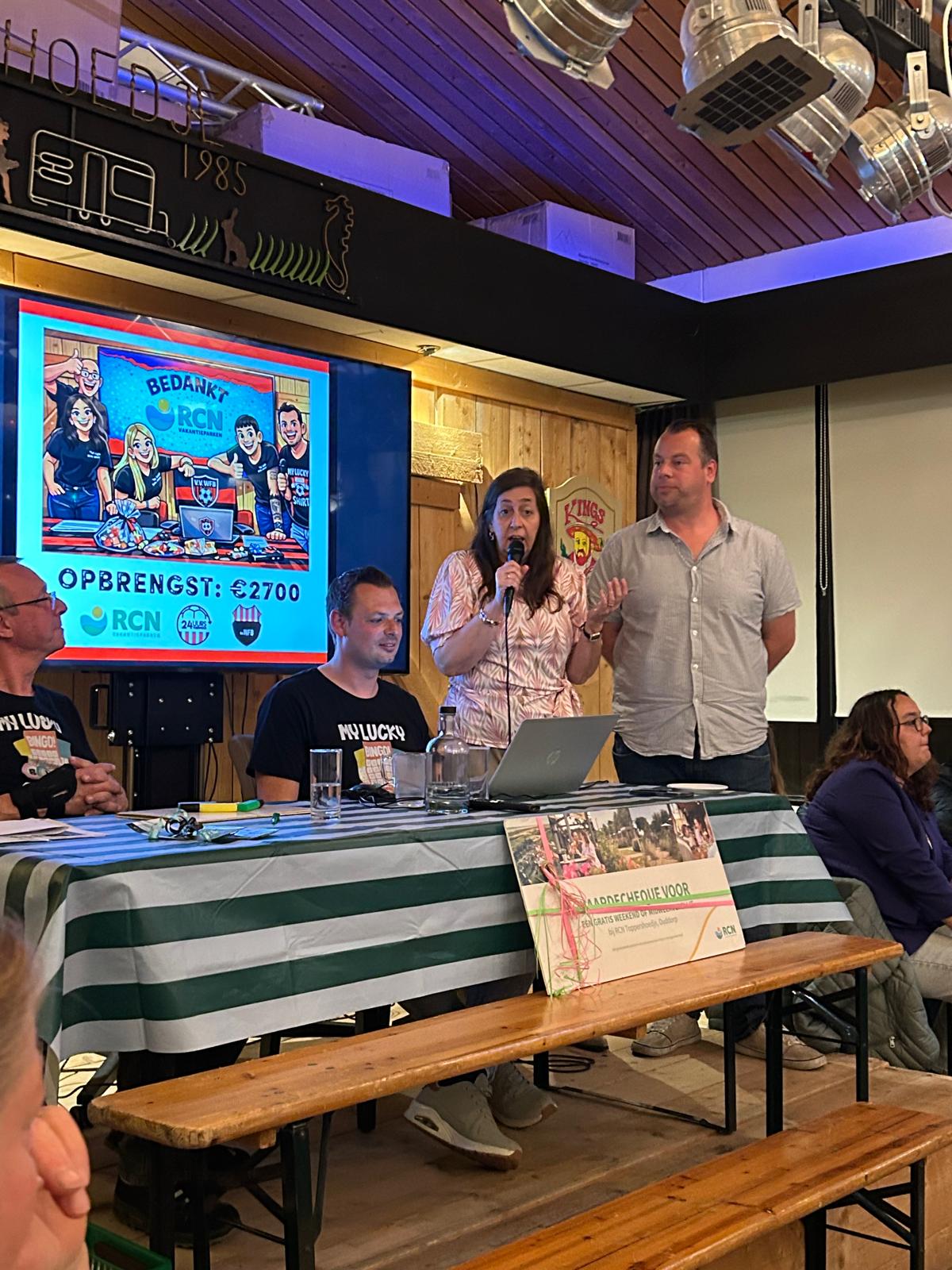 Bingo tbv 24uurstoernooi groot succes