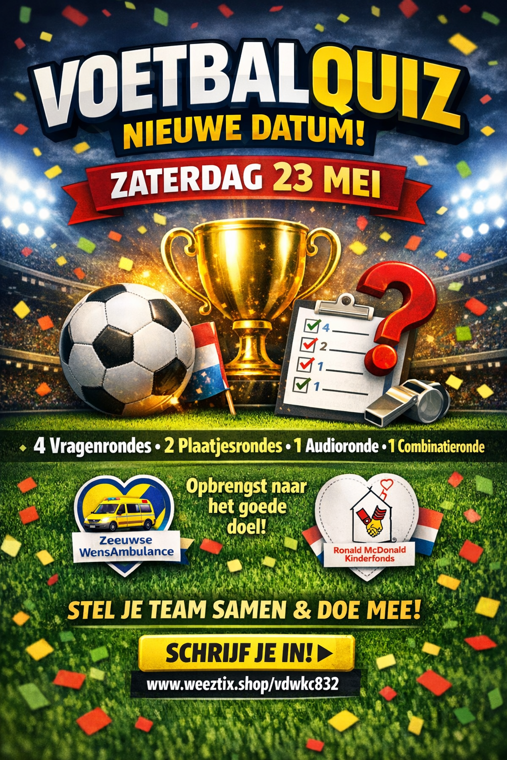 Voetbalquiz zaterdag 23 mei