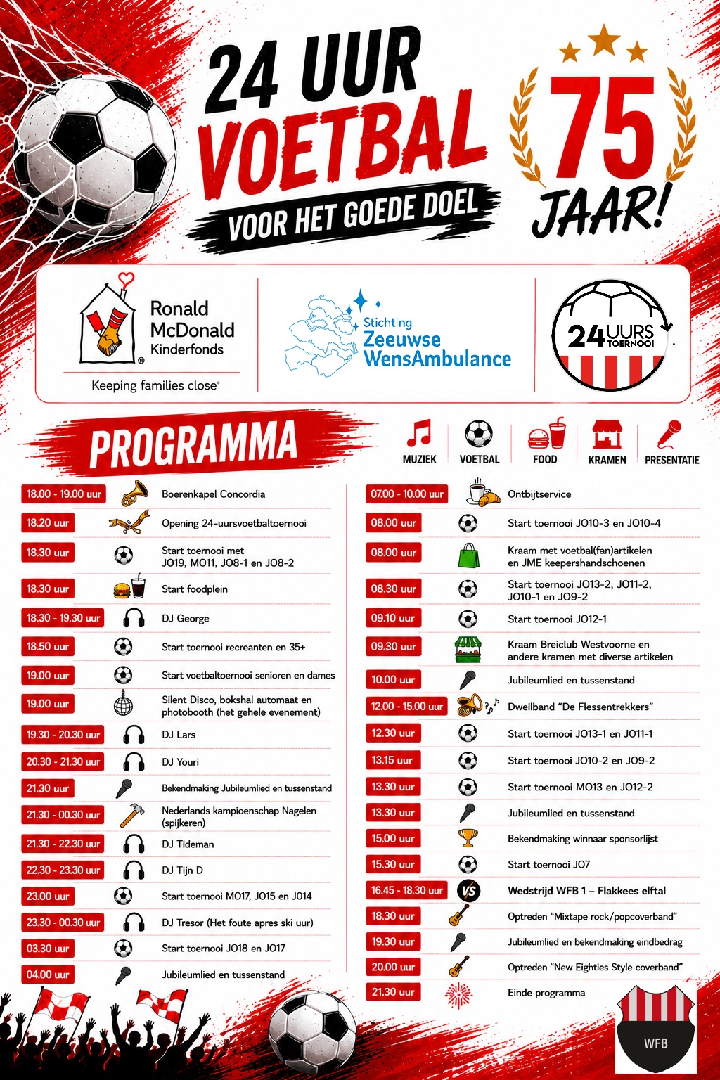 Flyer programma 24 uurstoernooi