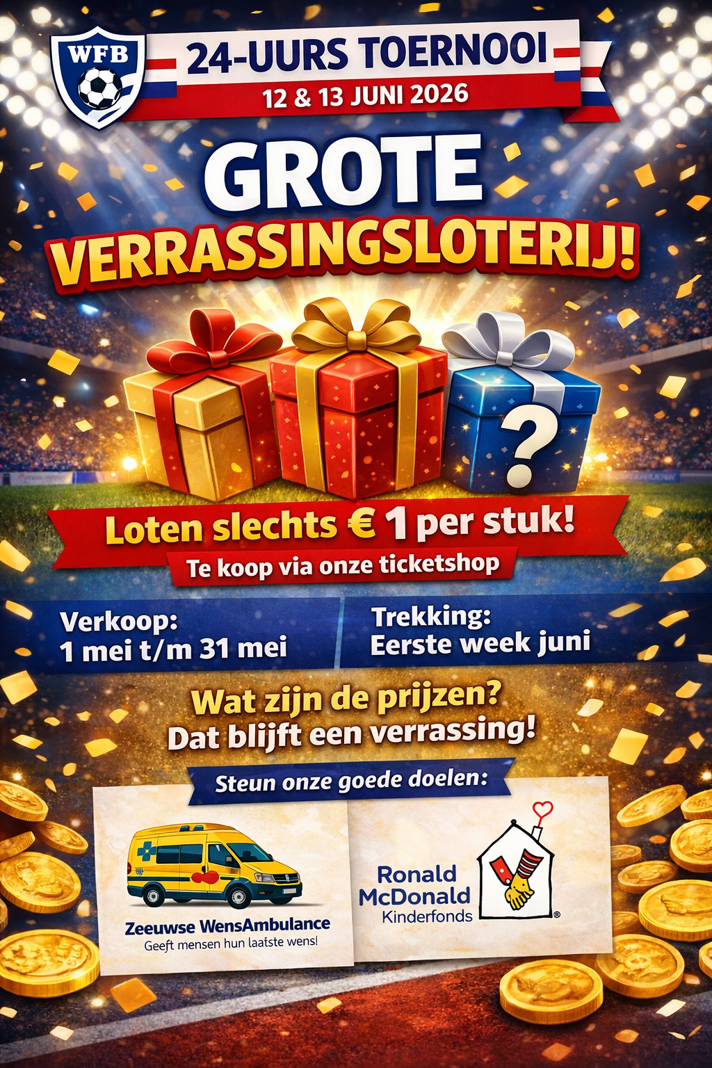 Verrassingsloterij WFB 24uurstoernooi